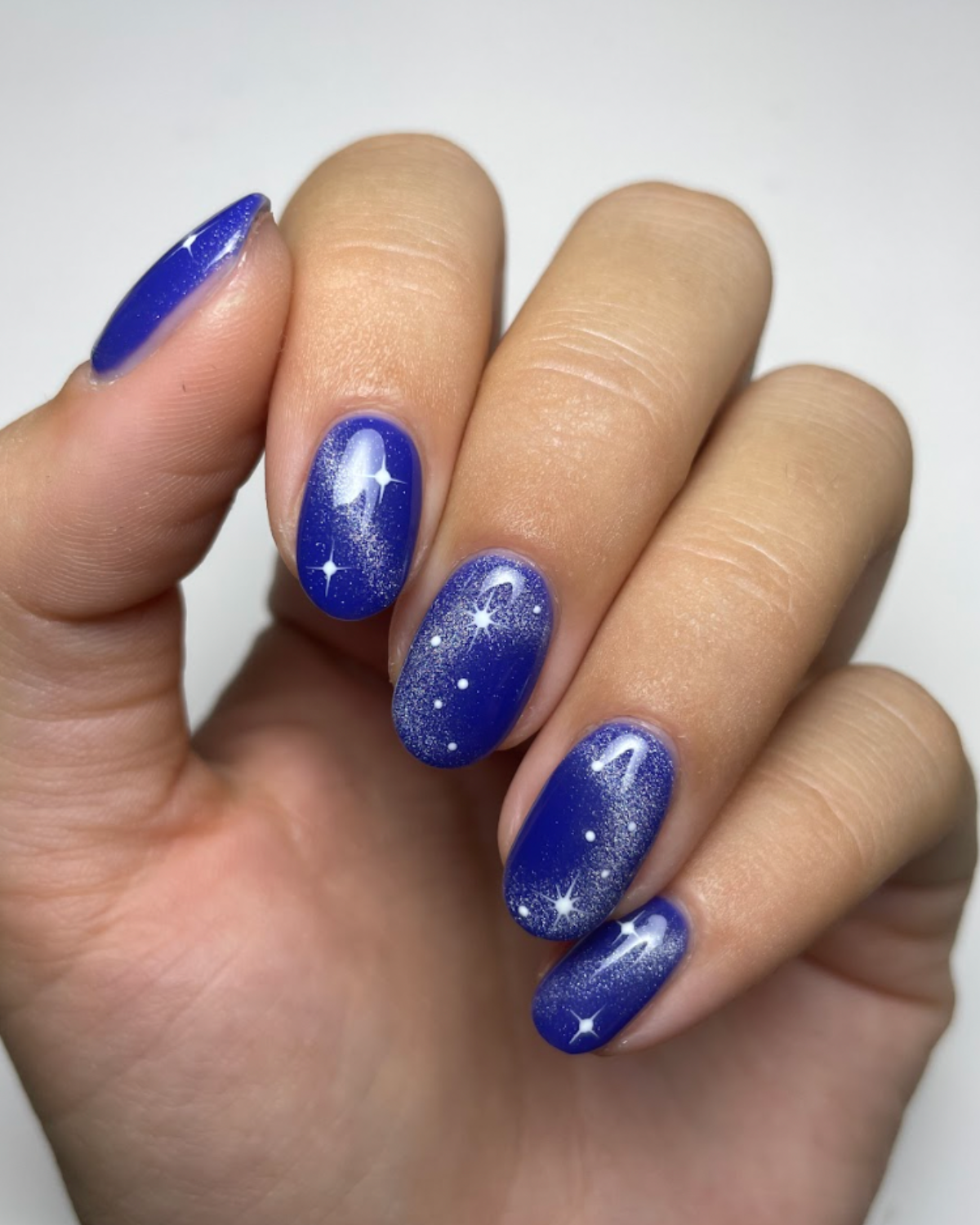 Ideas Polish For Blue Christmas Nails Mylee