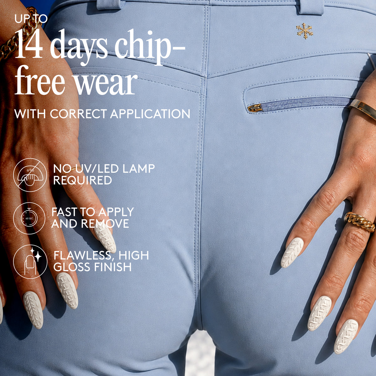 Gel Nail Wraps - Snow Slopes