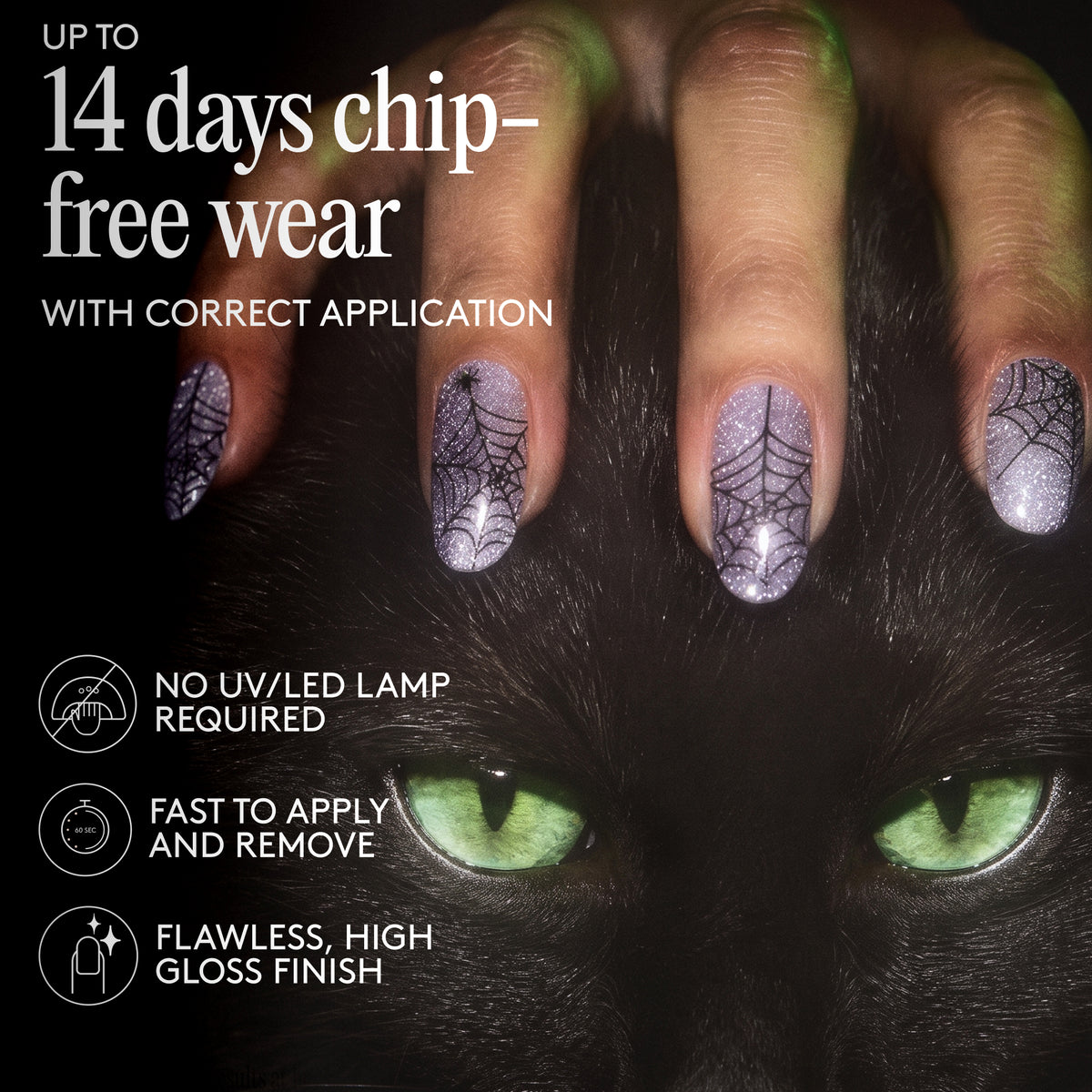 Gel Nail Wraps - Cobweb Cutie
