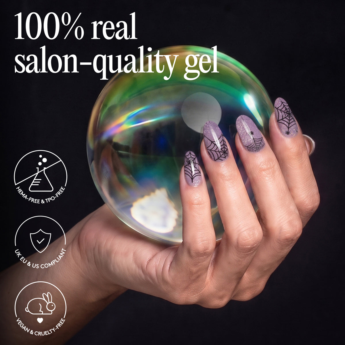 Gel Nail Wraps - Cobweb Cutie