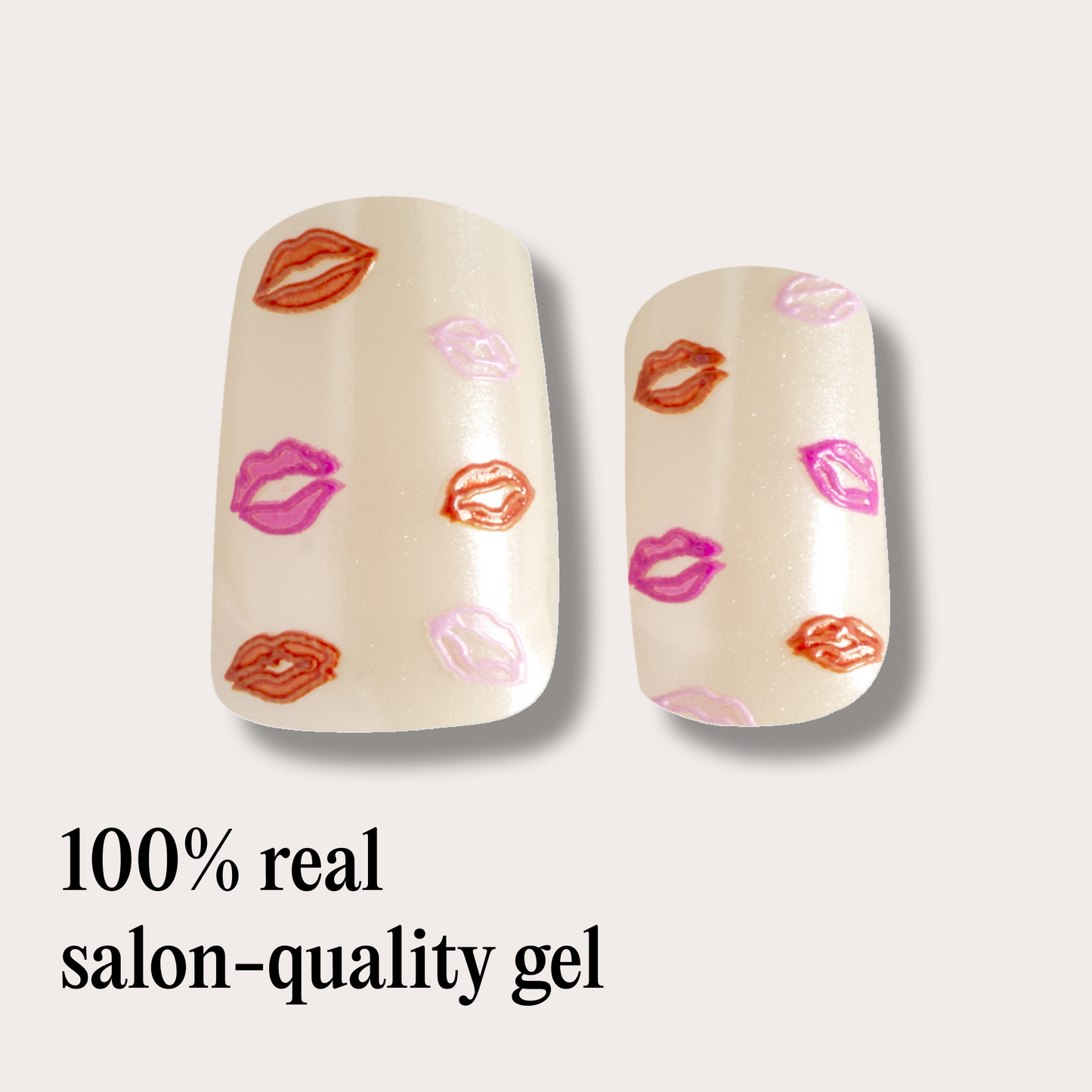 Mylee Gel Nail Wraps - Pucker Up