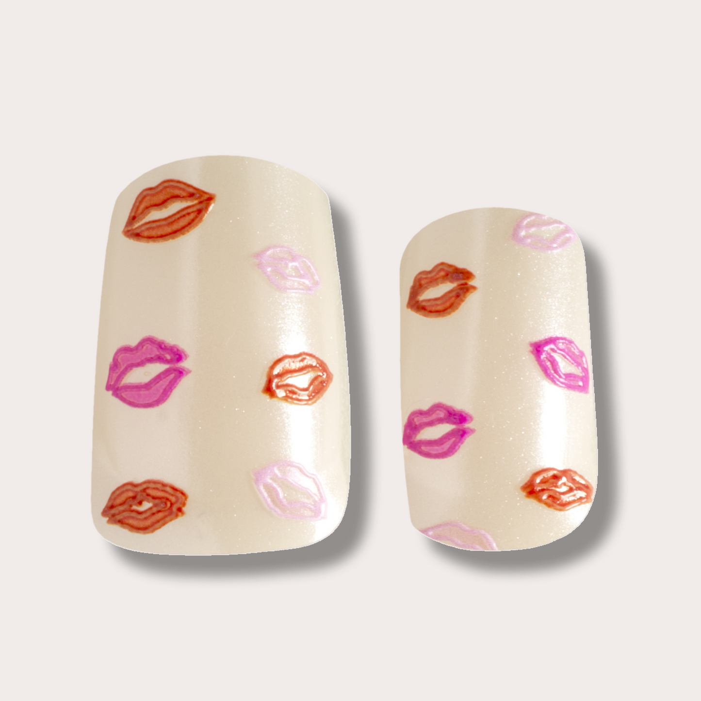 Mylee Gel Nail Wraps - Pucker Up