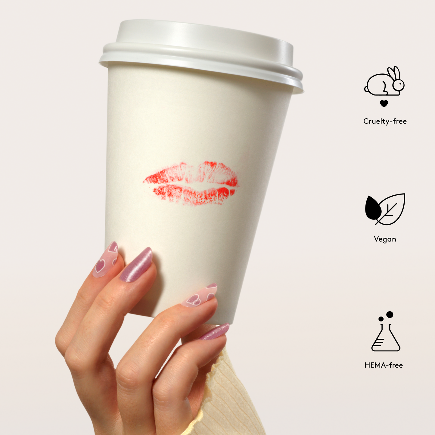 Mylee Gel Nail Wraps - In a Heartbeat