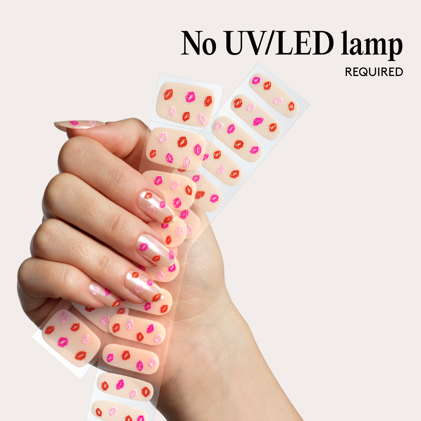 Mylee Gel Nail Wraps - Pucker Up