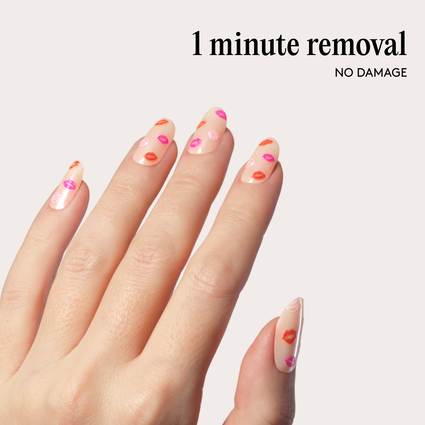 Mylee Gel Nail Wraps - Pucker Up