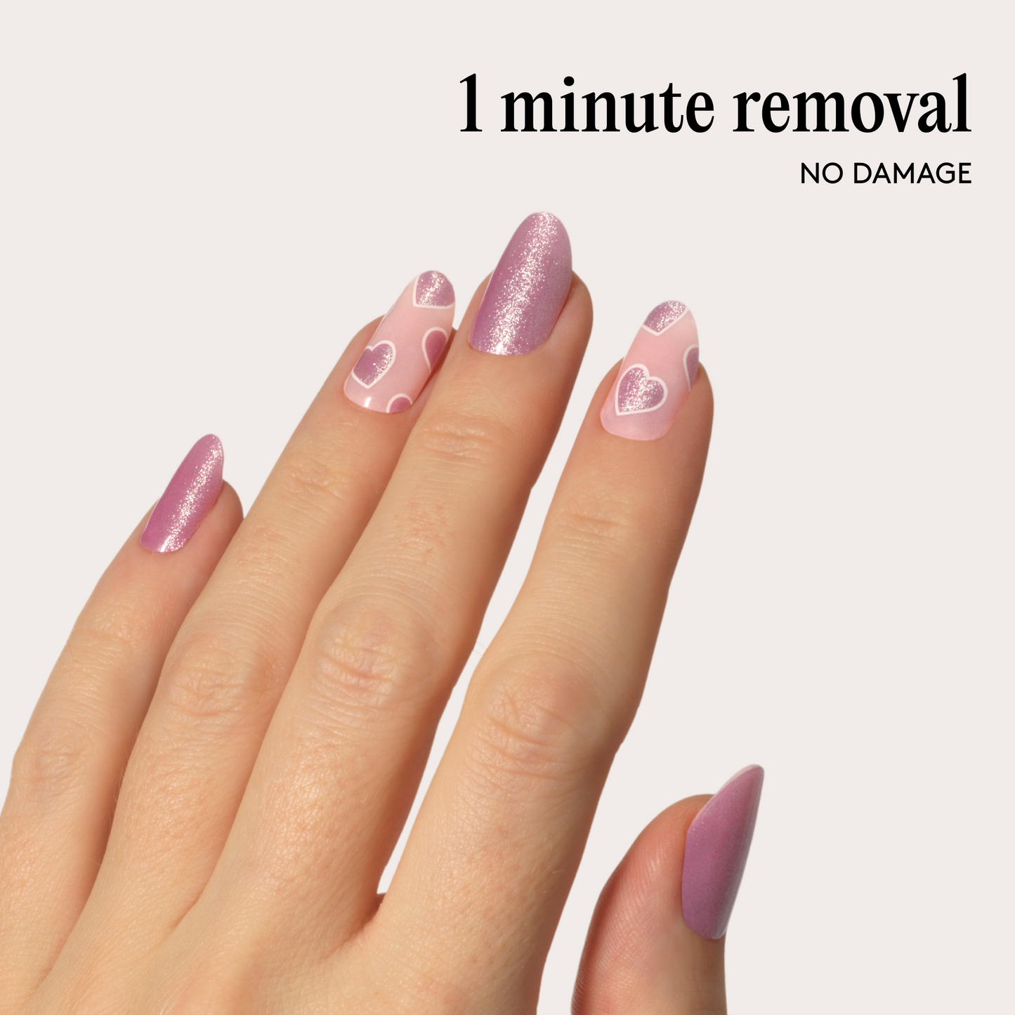 Mylee Gel Nail Wraps - In a Heartbeat