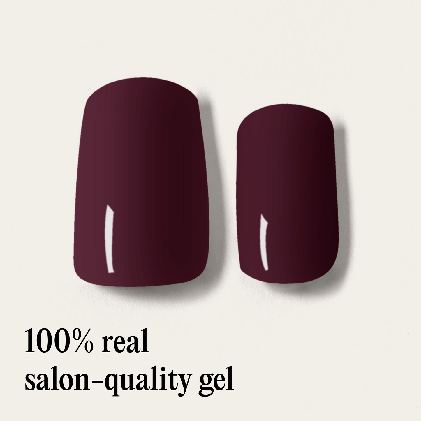 Mylee Gel Nail Wraps - Cherry Noir
