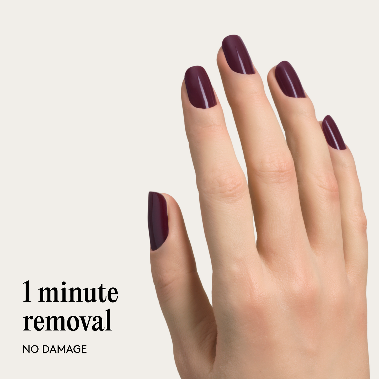 Mylee Gel Nail Wraps - Cherry Noir