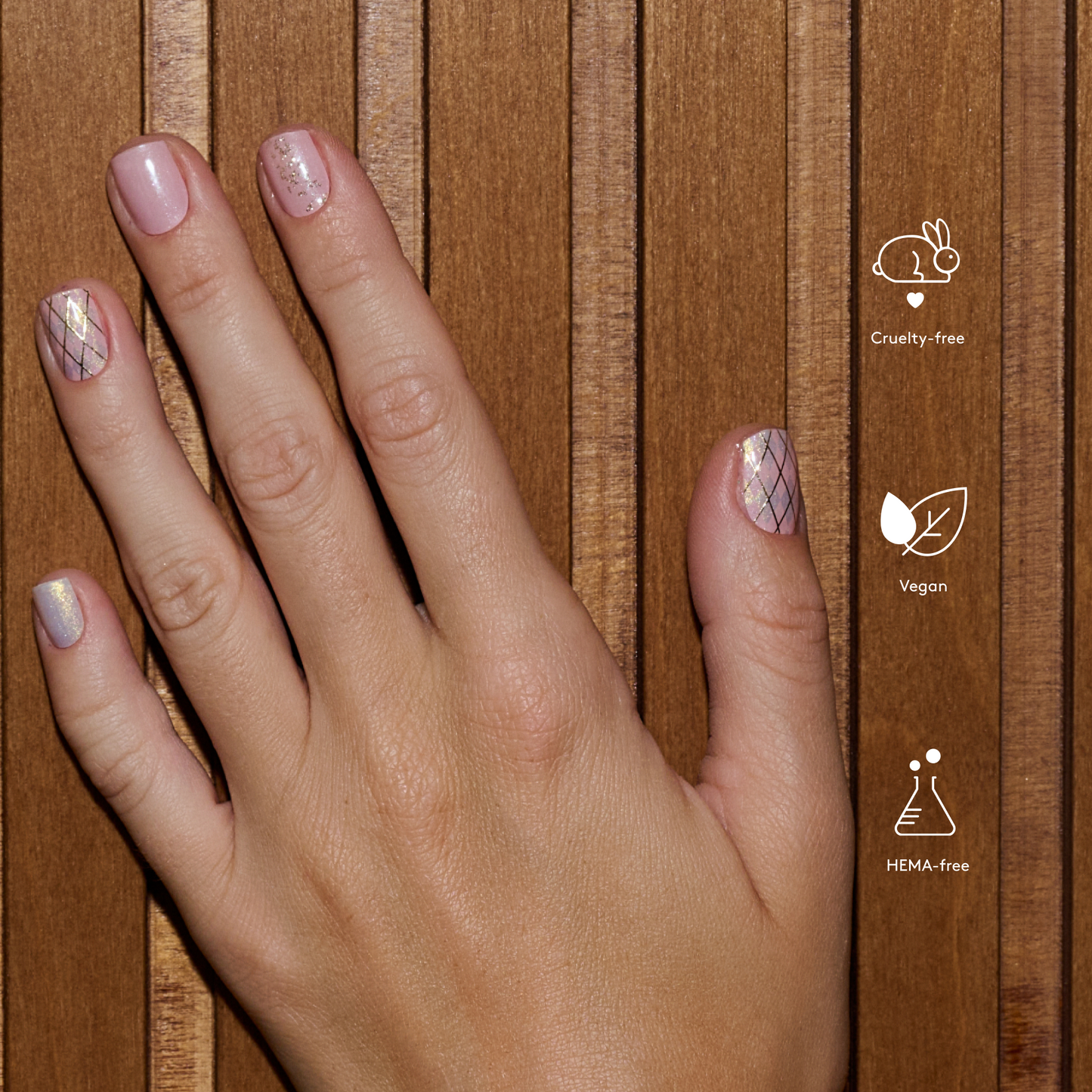 Mylee Gel Nail Wraps - Fetch