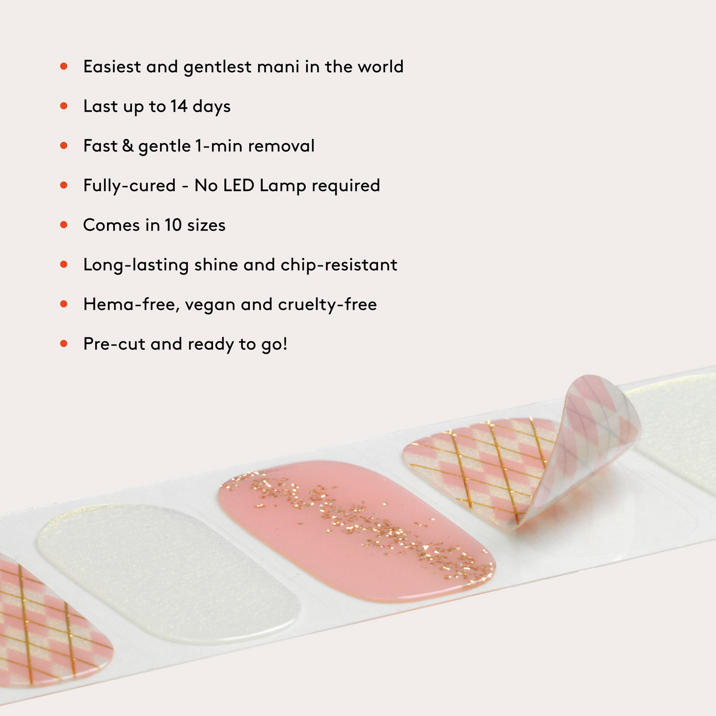 Mylee Gel Nail Wraps - Fetch
