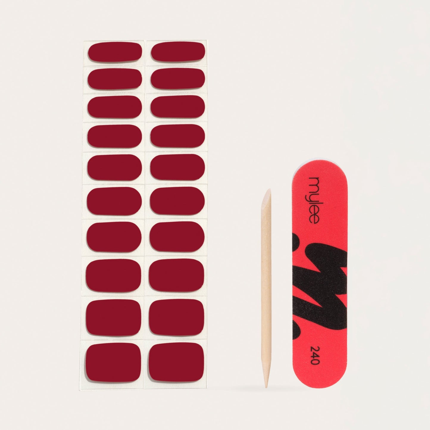 Mylee As Red As It Gets Gel Nail Wraps