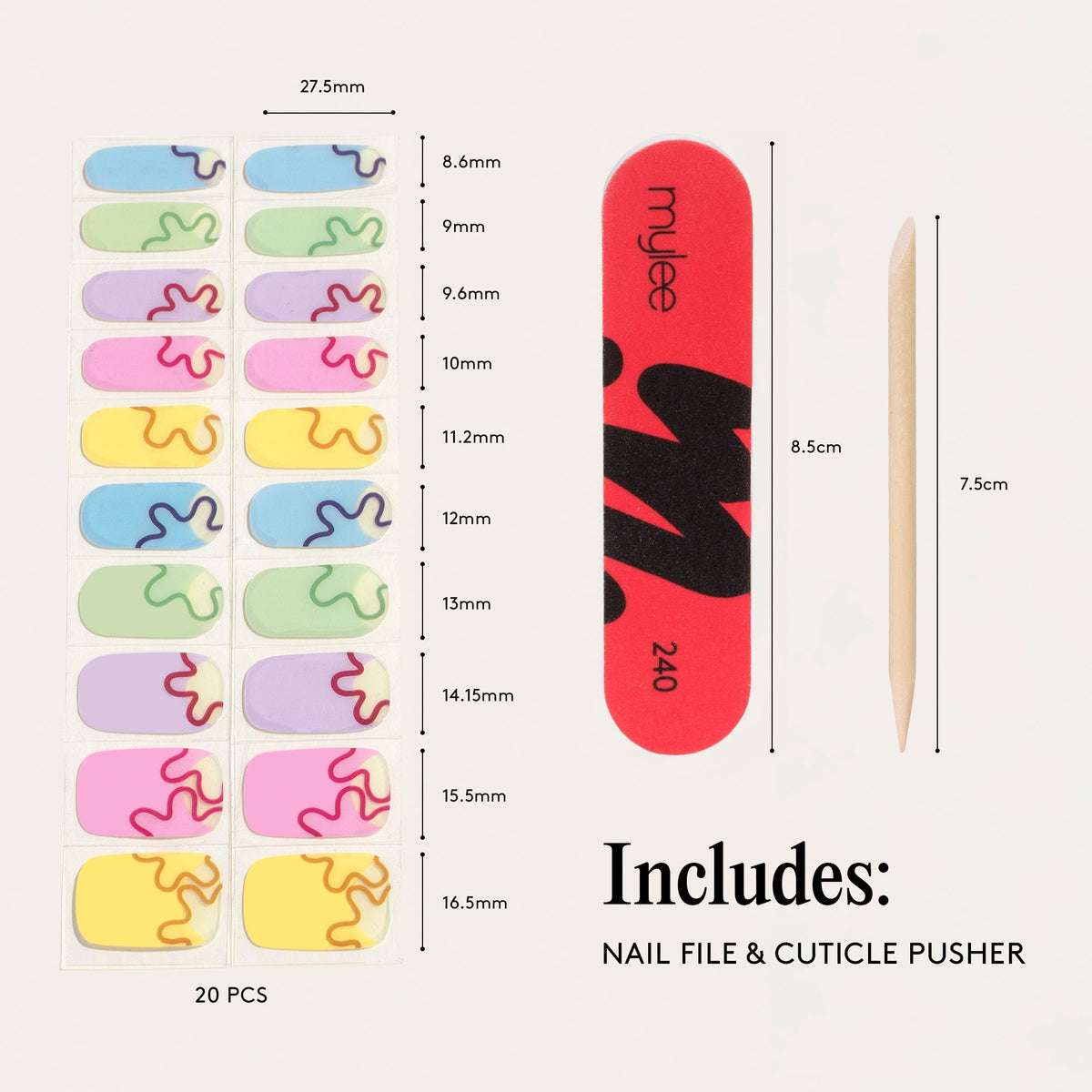Mylee Gel Nail Wraps - Bloom Boom
