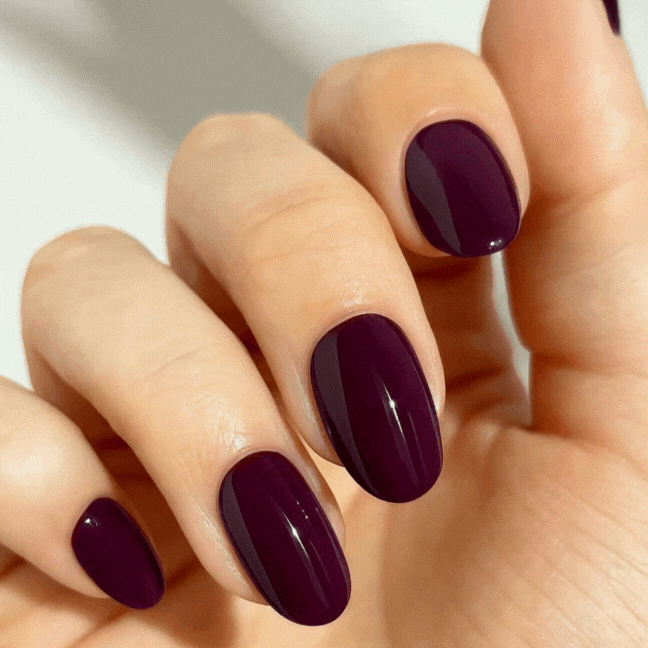 Mylee Gel Nail Wraps - Cherry Noir