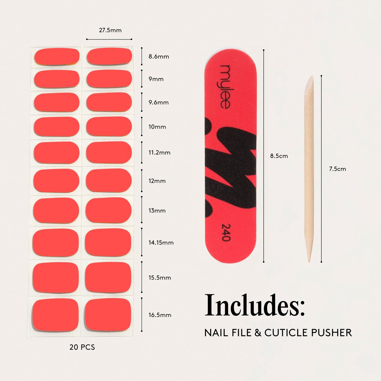 Mylee Gel Nail Wraps - Be Yourself