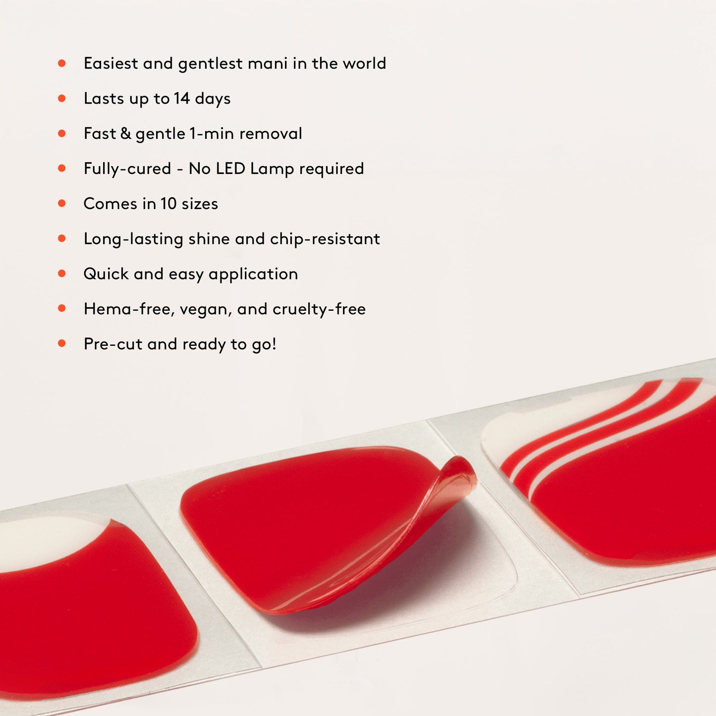 Mylee Gel Nail Wraps - Naturally Darling