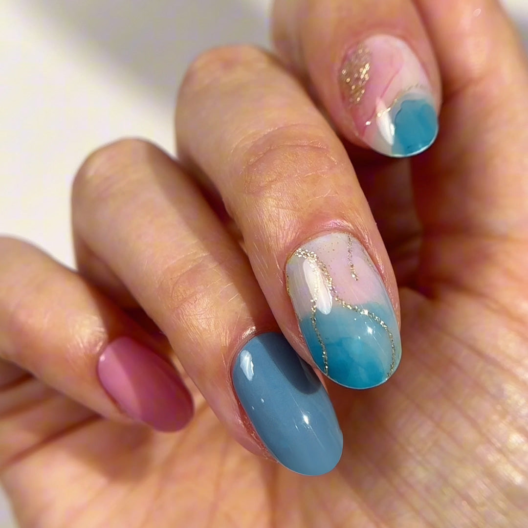 Mylee Gel Nail Wraps - Cosmic Swirl