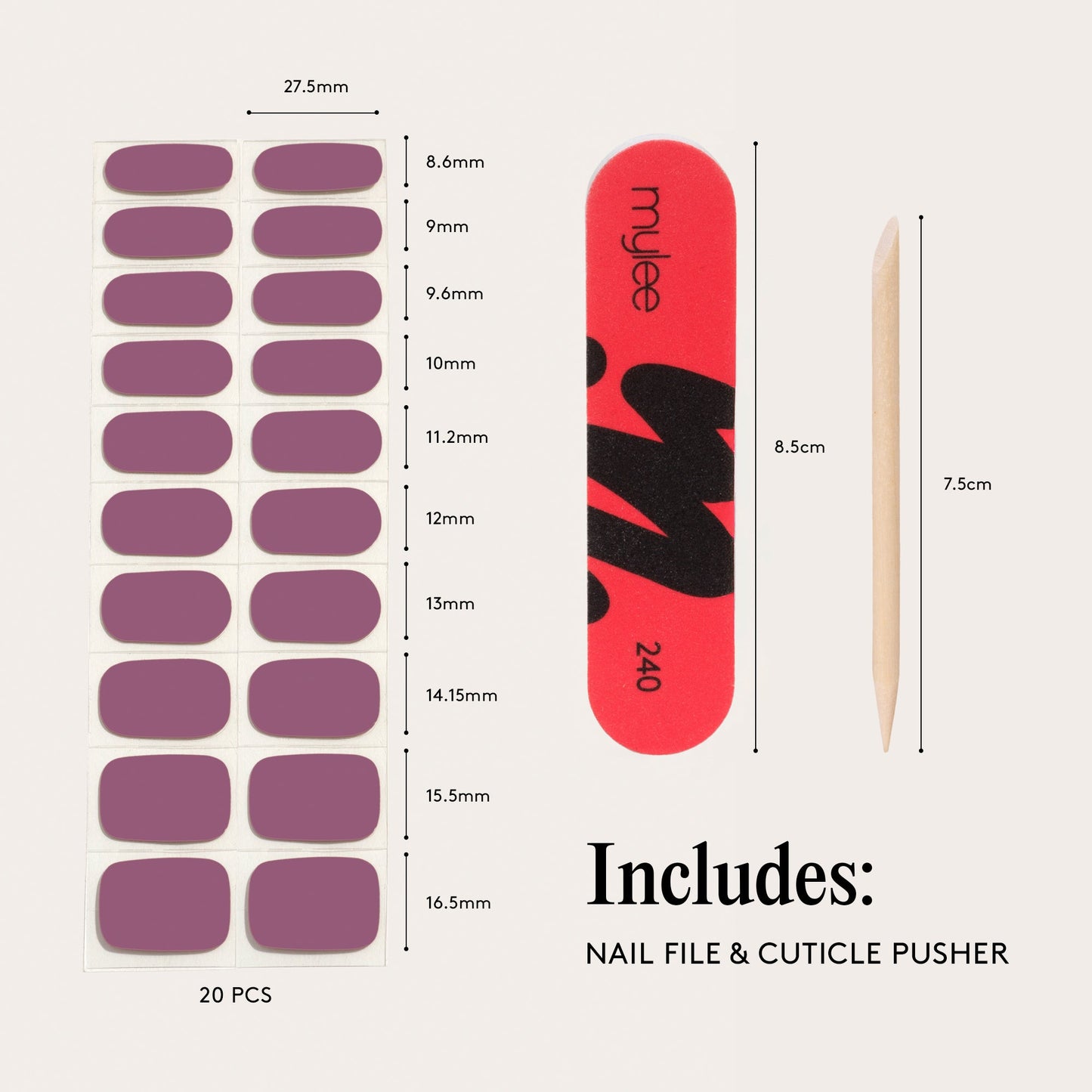 Mylee Gel Nail Wraps - In The Air