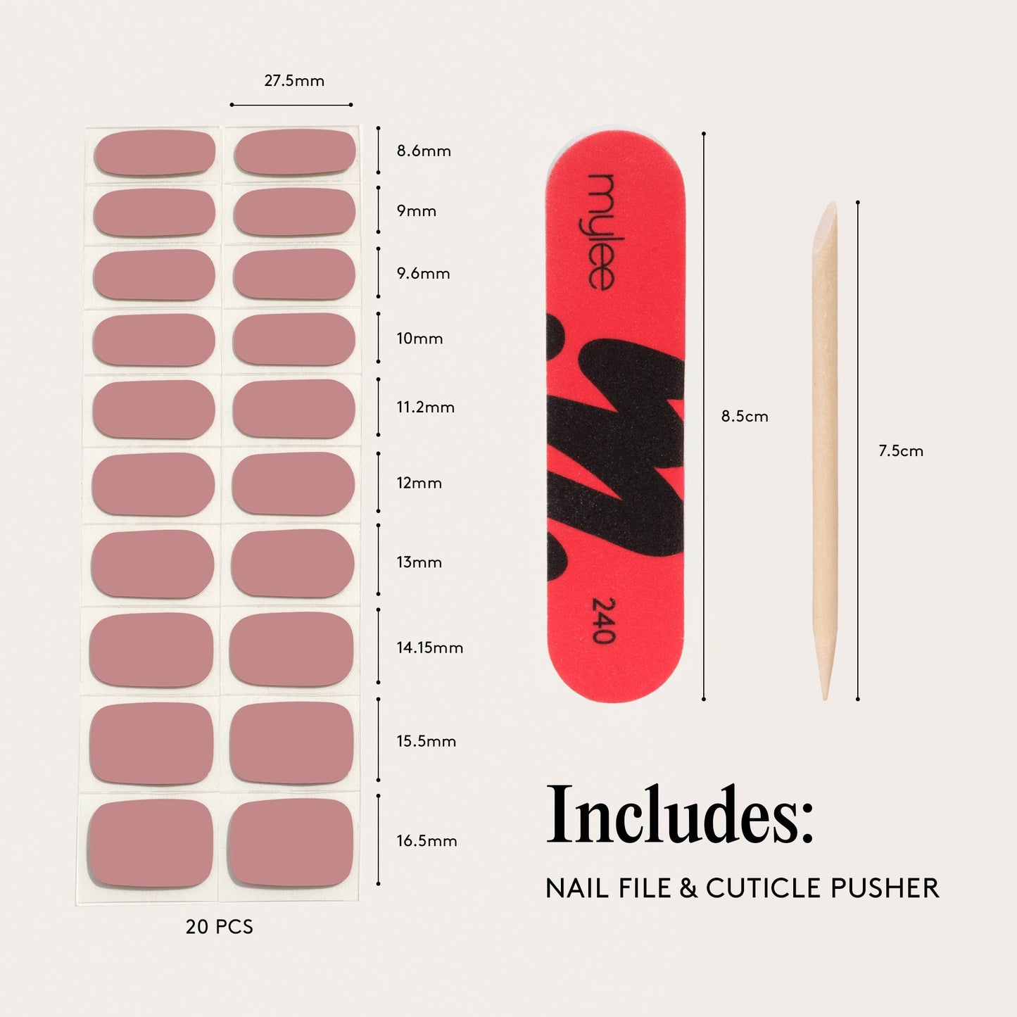 Mylee Gel Nail Wraps - Tainted Love
