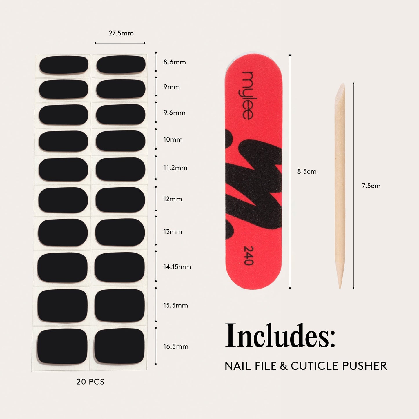 Mylee Gel Nail Wraps - Witching Hour