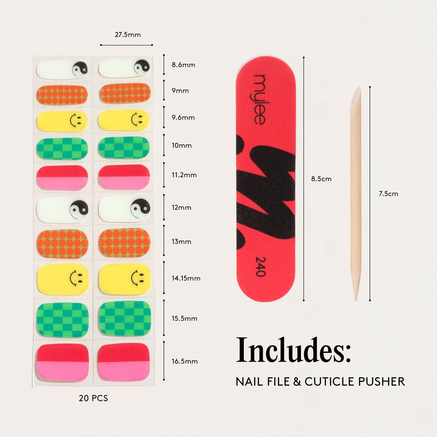 Mylee Gel Nail Wraps - Free Spirit