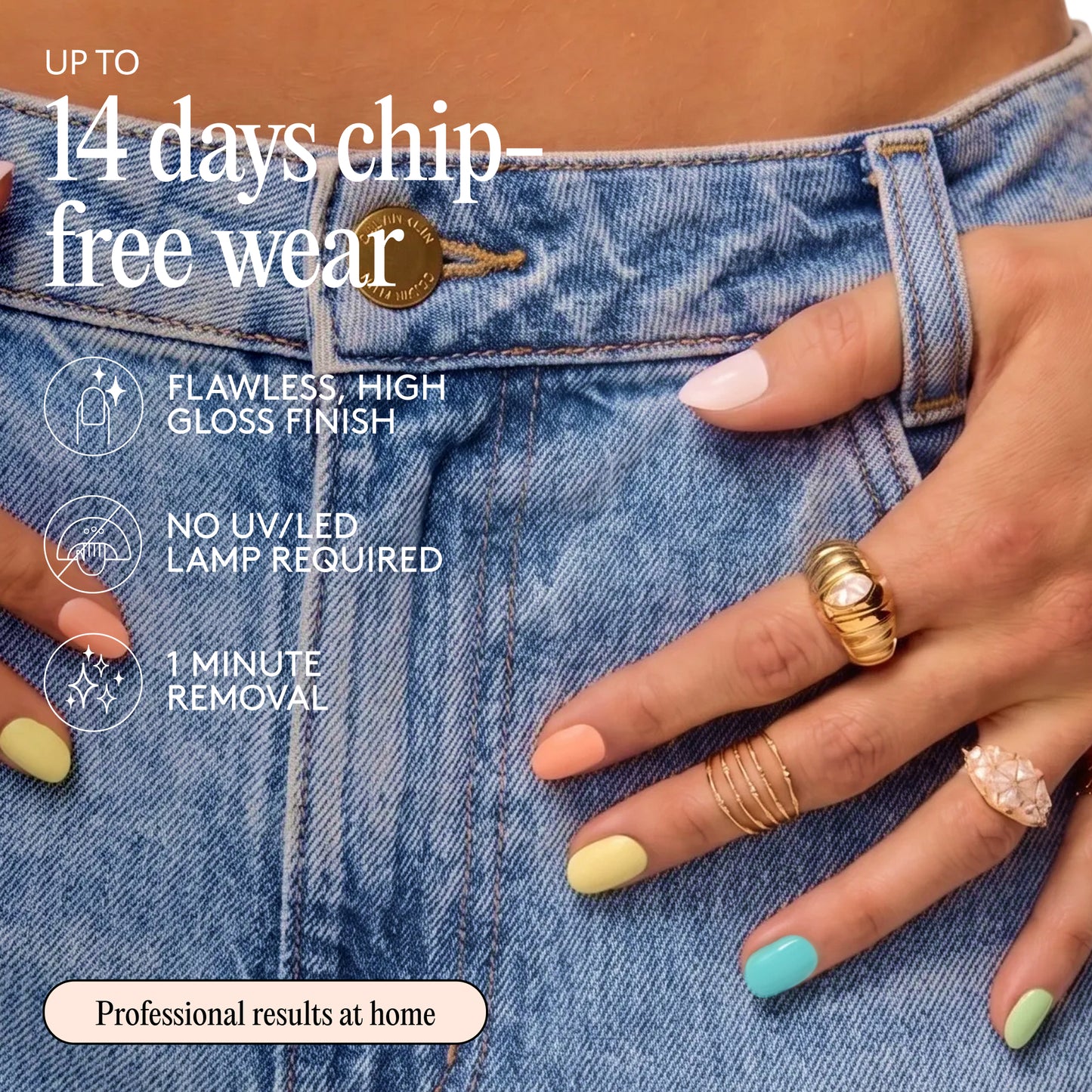 Mylee Gel Nail Wraps - Sunday Best