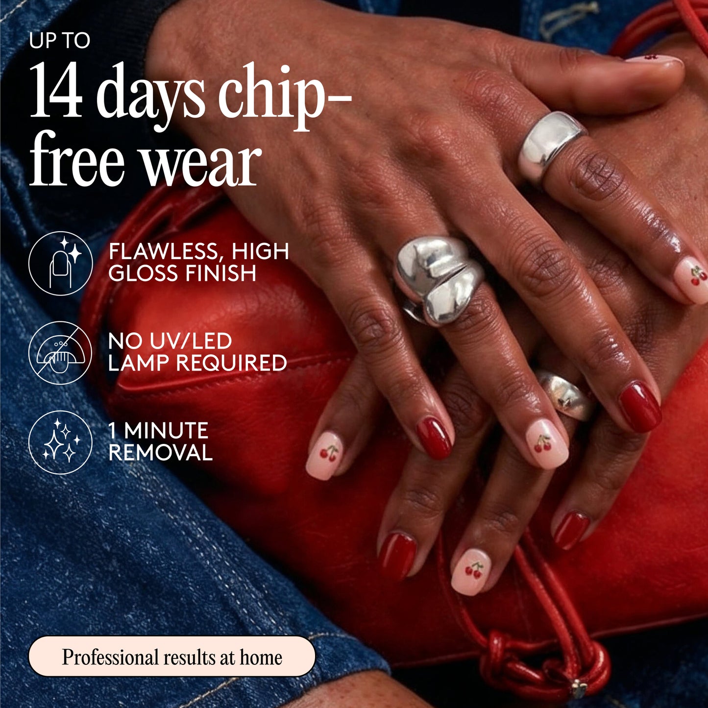 Mylee Gel Nail Wraps - Cherry-Picked