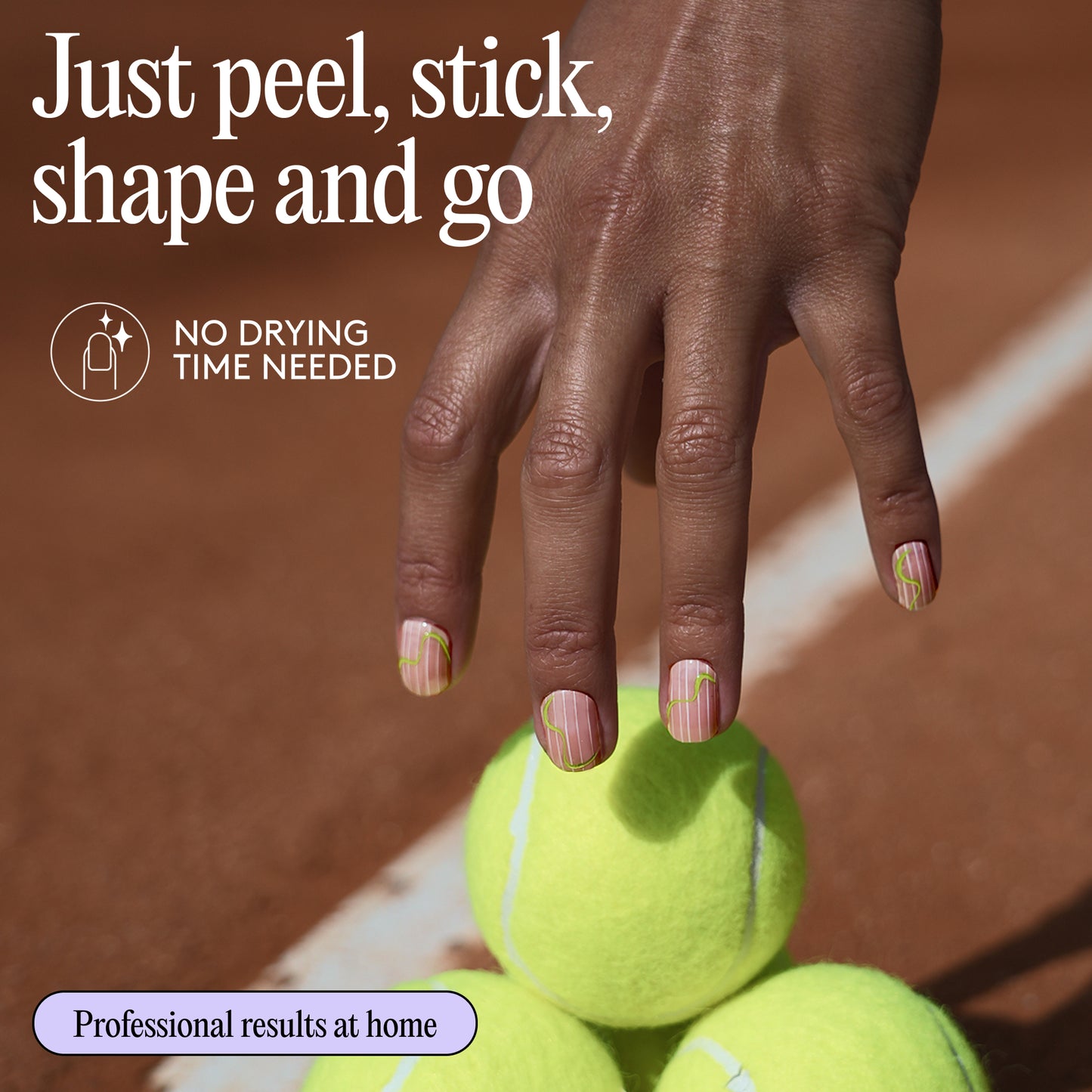 Mylee x Heather Watson Centre Court Gel Nail Wraps