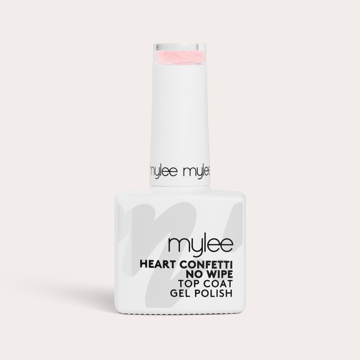 Mylee No Wipe Top Coat Gel Polish - Heart Confetti