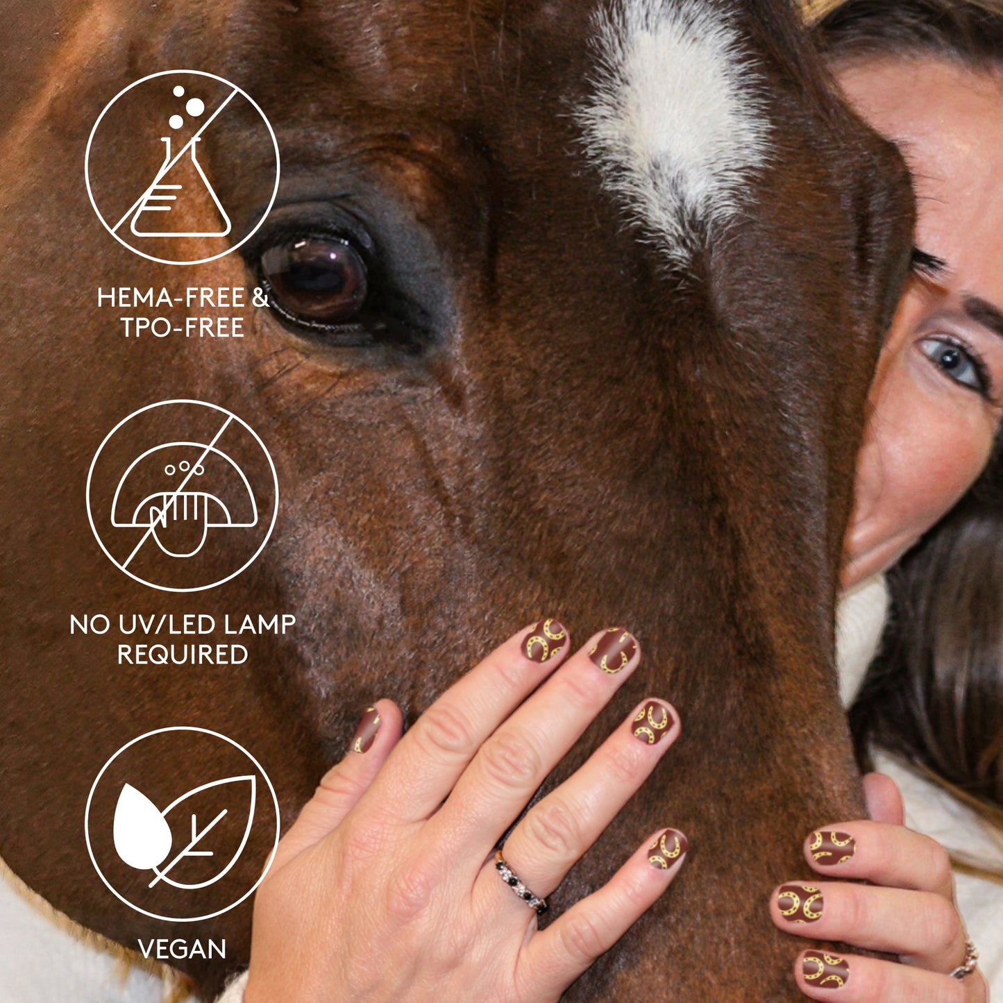 Mylee x Laura Collett Golden Gallop Gel Nail Wraps