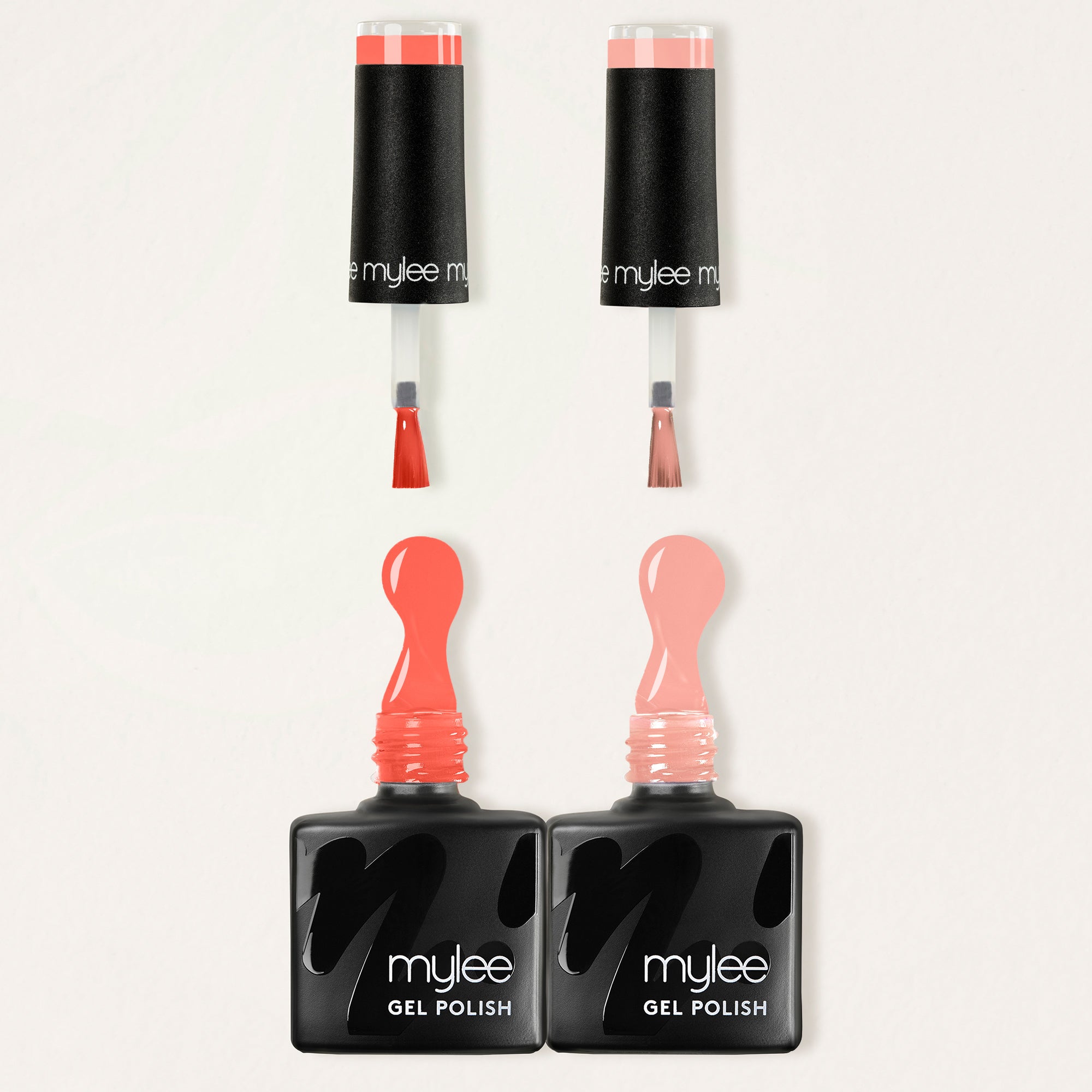 Pastel Peach & Coral Gel Polish Set of 2 | Gel Nail Set – Mylee
