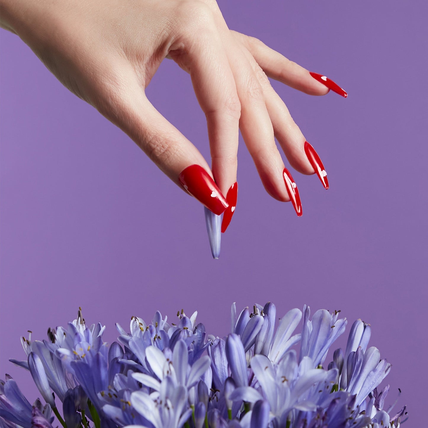 Mylee No Wipe Top Coat Gel Polish - Heart Confetti