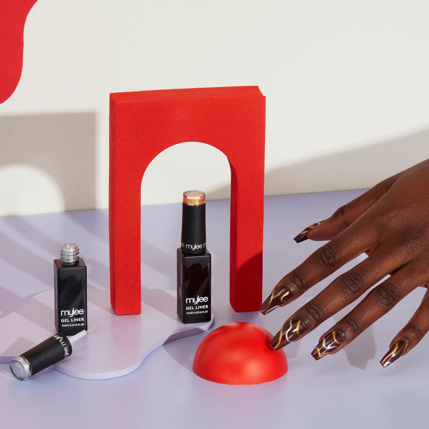 Mylee Liner Gel Polish - Silver Screen