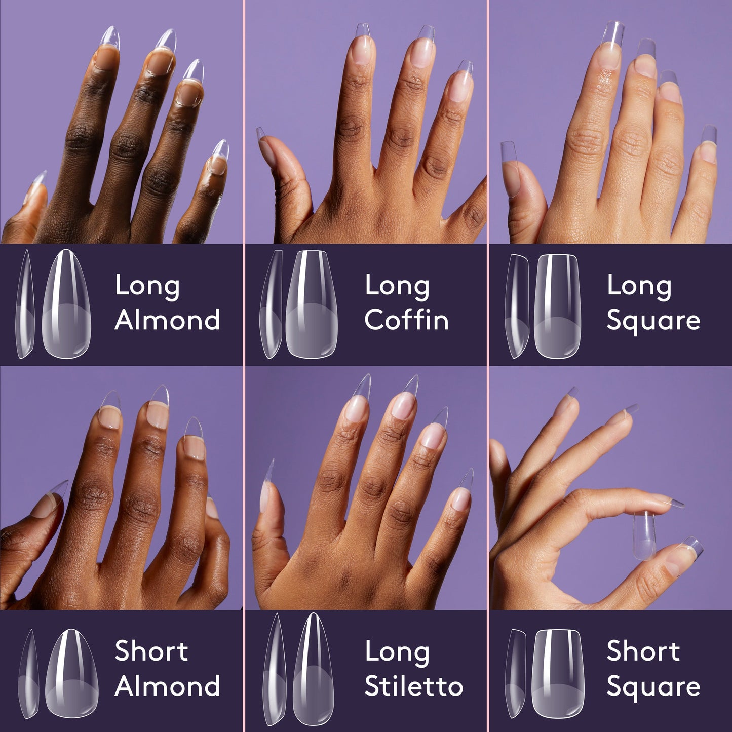 Mylee Fix 'N' Flash Tips - Long Coffin