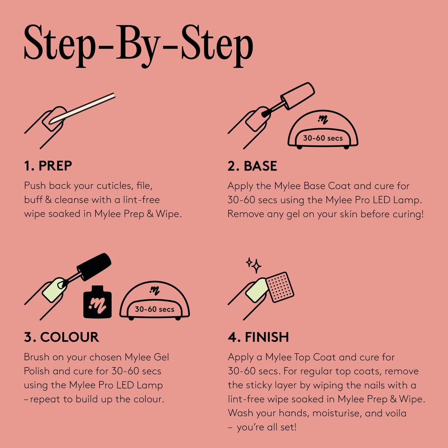 Mylee Matte No Wipe Top Coat - 15ml