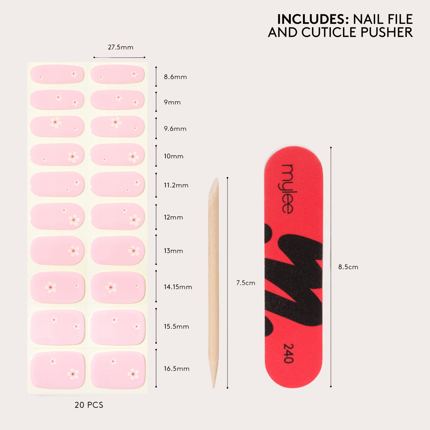 Mylee Gel Nail Wraps - Spring In Kyoto