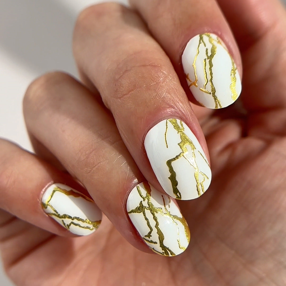 Mylee Gel Nail Wraps - Marbellous