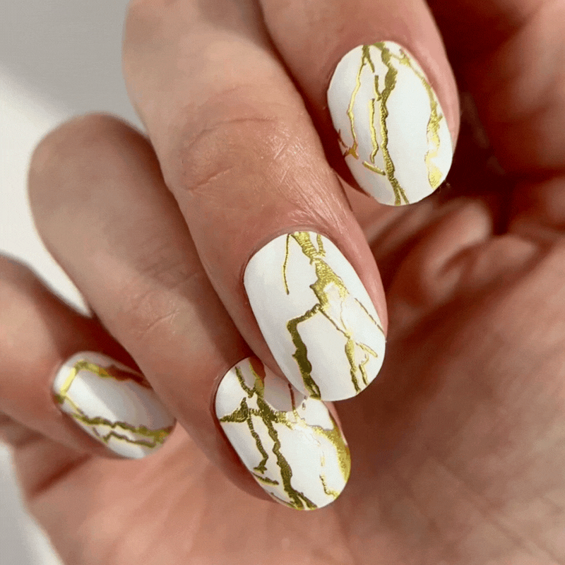 Mylee Gel Nail Wraps - Marbellous