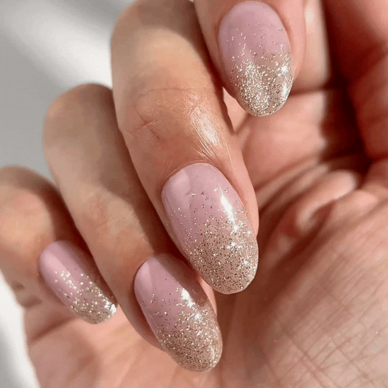 Mylee Gel Nail Wraps - Pink Champers