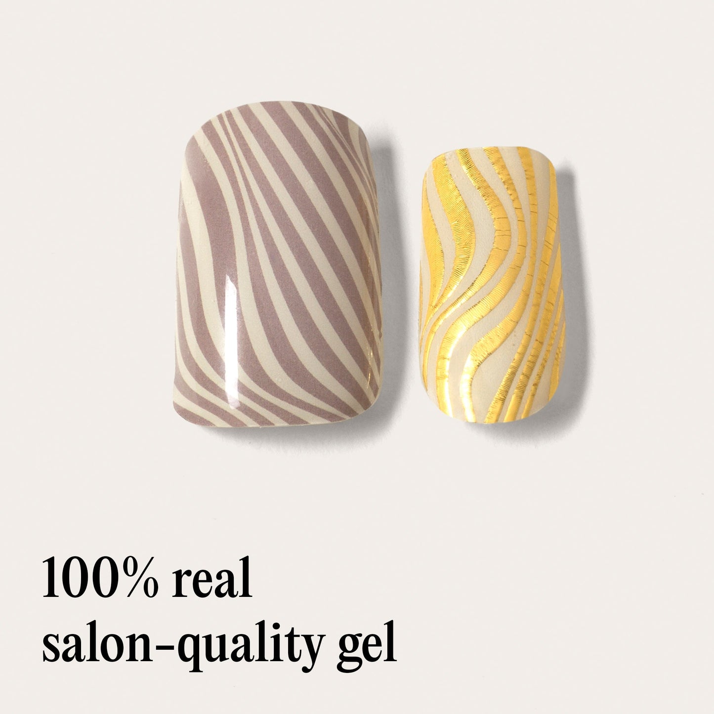Mylee Gel Nail Wraps - Silver Safari