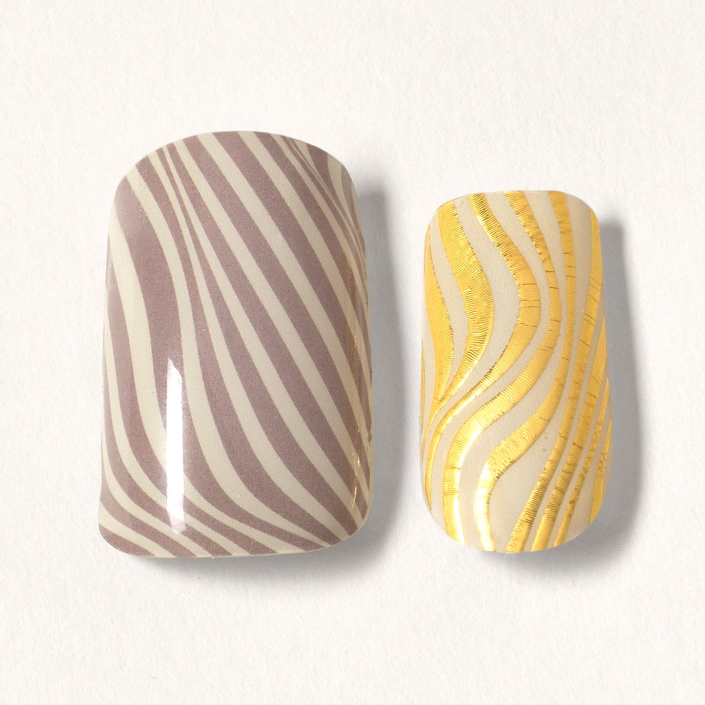 Mylee Gel Nail Wraps - Silver Safari