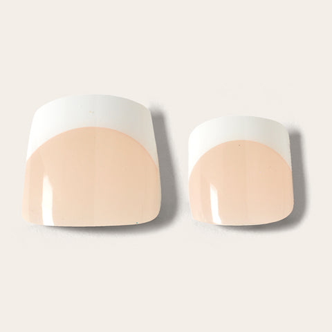 Mylee Gel Nail Wraps - Short Nail Bed French