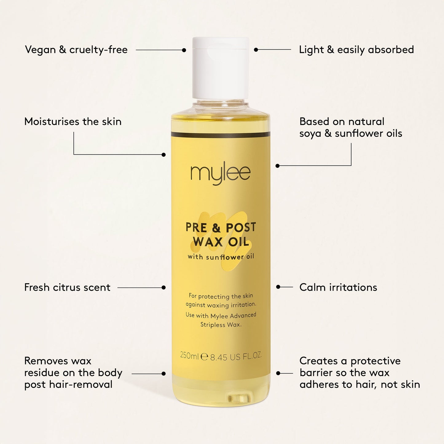 Mylee Pre & Post Wax Oil - 250ml