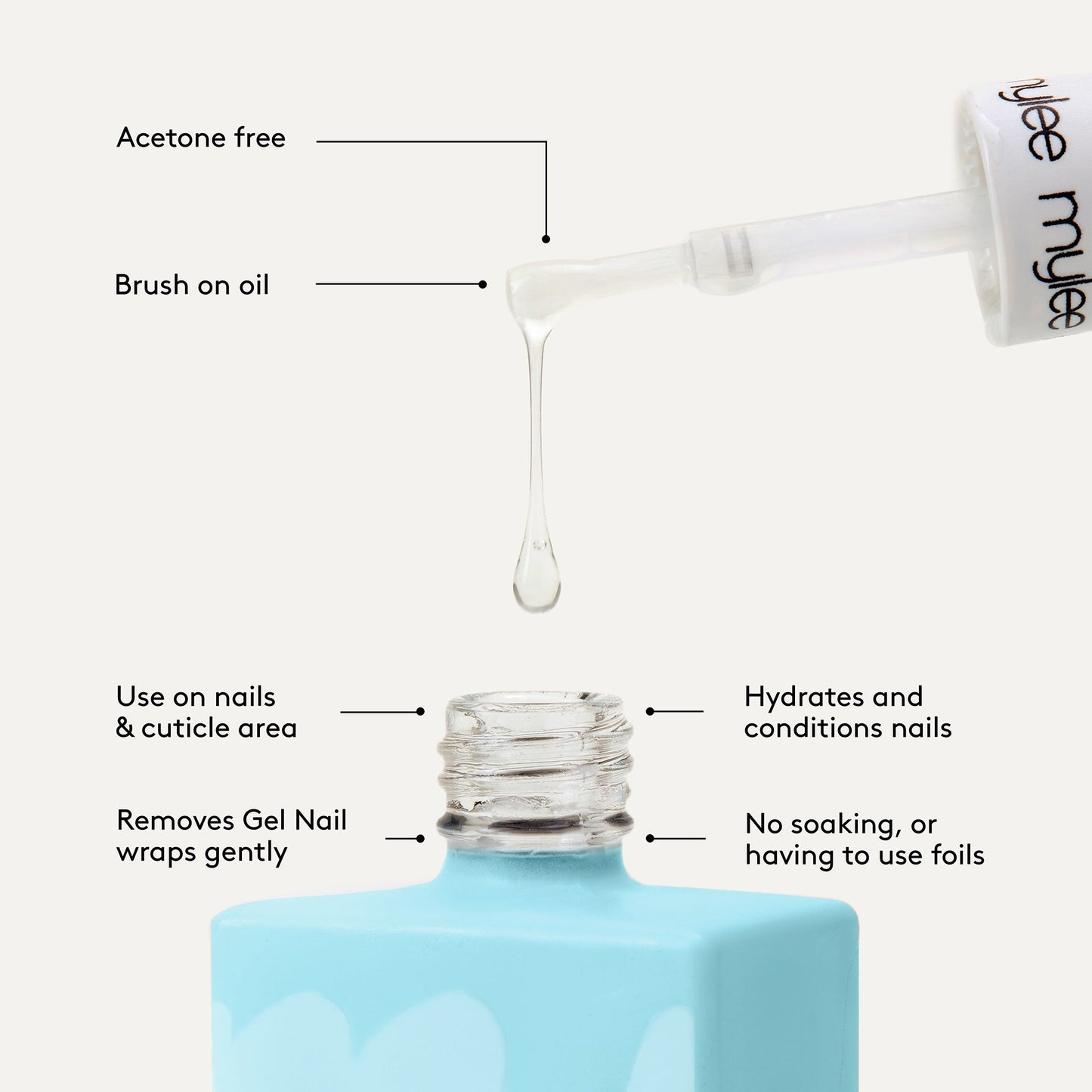 Mylee Gel Nail Wrap Remover Oil
