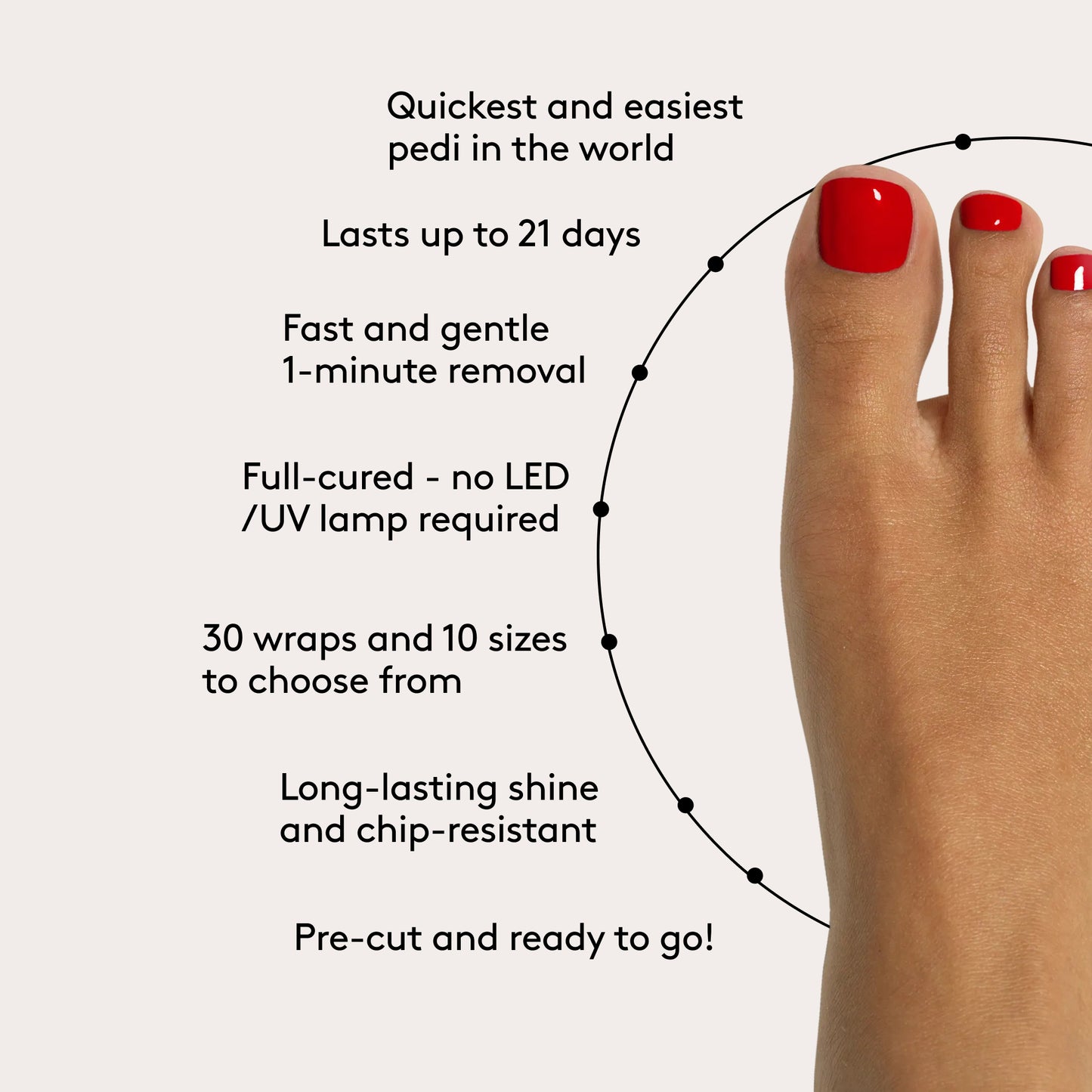 Mylee Gel Toe Wraps - French Cancan