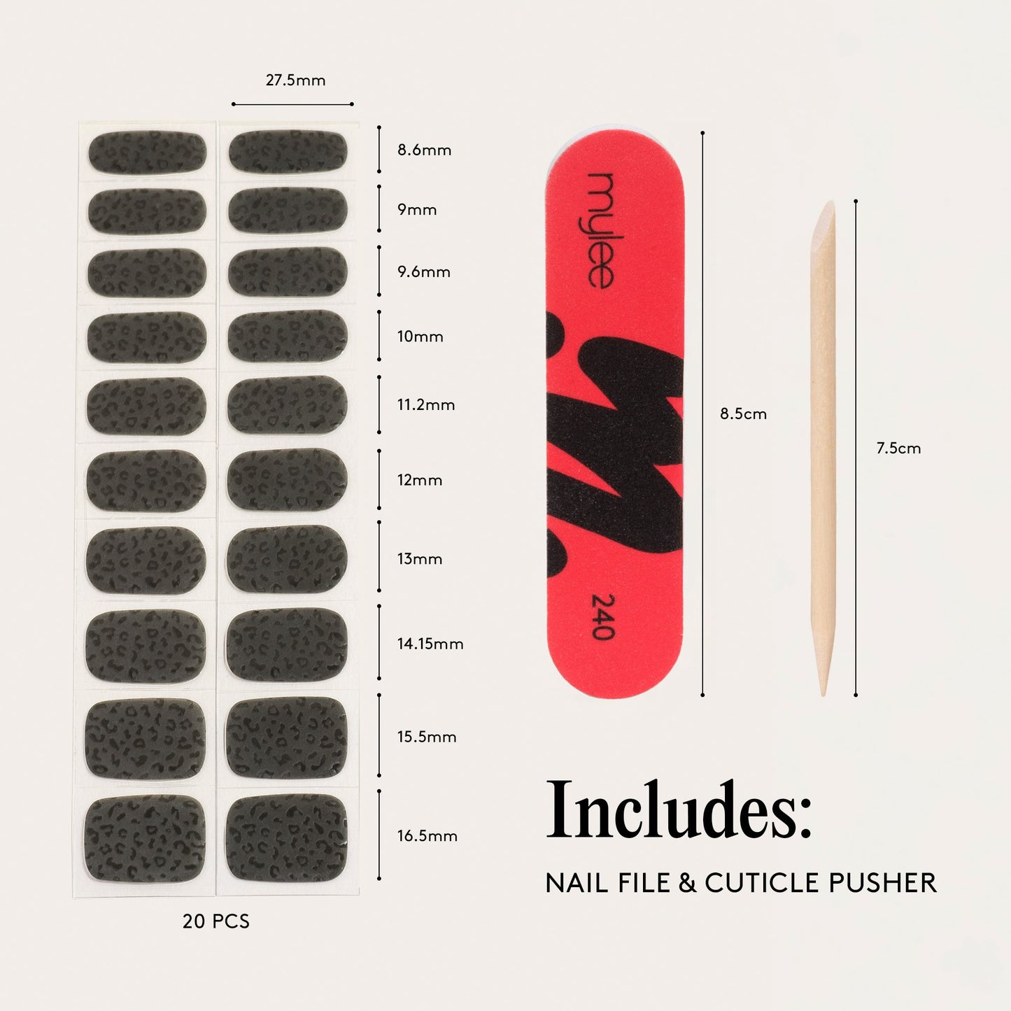 Mylee Gel Nail Wraps - Wild at Heart