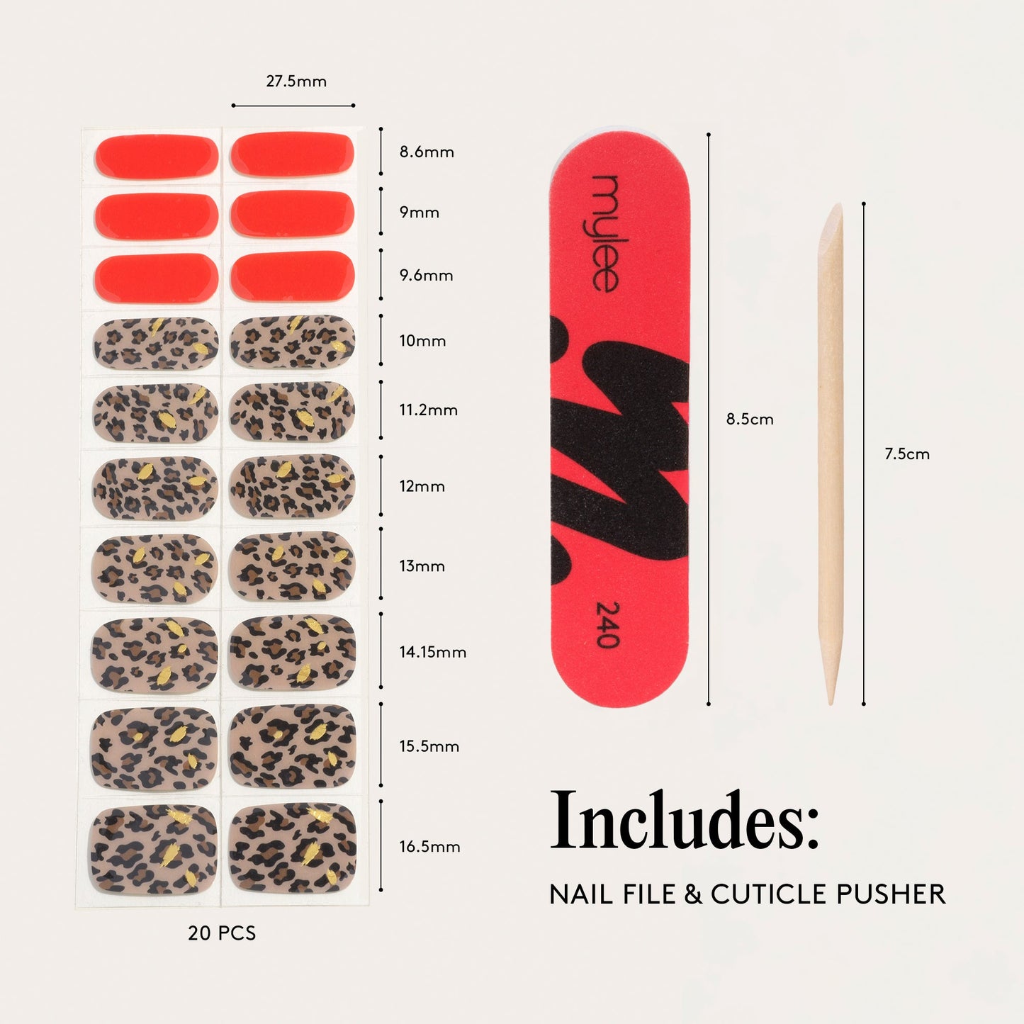 Mylee Gel Nail Wraps - Wild Things