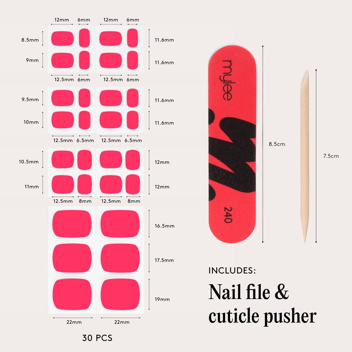 Mylee Gel Toe Wraps - Dragon Fruit