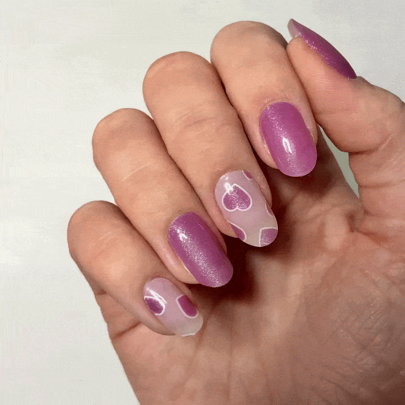 Mylee Gel Nail Wraps - In a Heartbeat