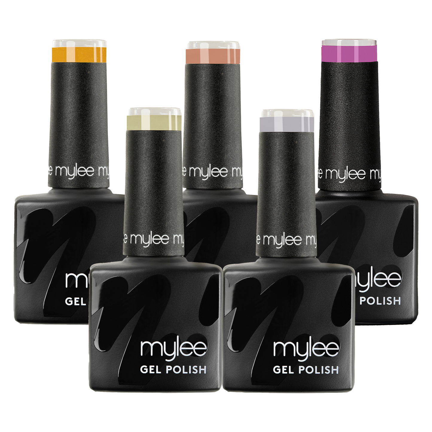 Mylee Gel Nail Polish Free Kit Bundle - 5 Colours