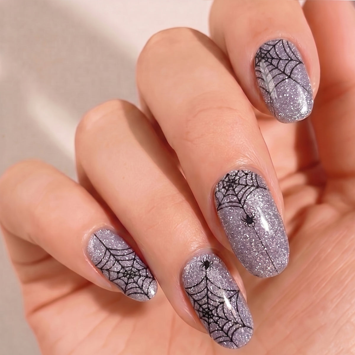 Mylee Gel Nail Wraps - Cobweb Cutie